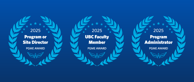 Congratulations to the 2025 PGME Program Award Recipients